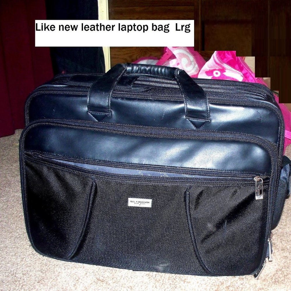 Leather brief case